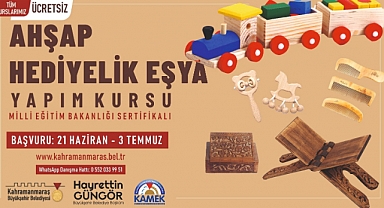 Büyükşehir’in Ahşap Hediyelik Eşya Yapım Kursu’nda Yeni Dönem Kayıtları Başladı!