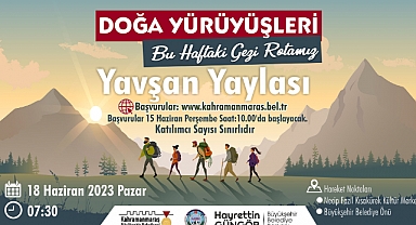 Doğa Tutkunları Yavşan Yaylası’nı Ziyaret Edecek