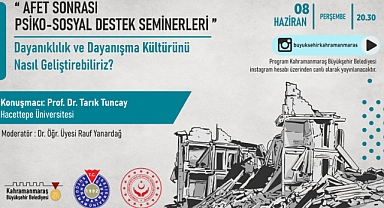 Prof. Tuncay, Dayanışma Kültürünün Geliştirilmesini Anlatacak