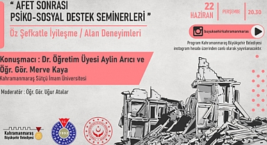 Psiko-Sosyal Destek Seminerleri ‘Öz Şefkatle İyileşme’yle Devam Edecek
