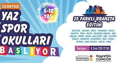 Haydi Çocuklar! Yaz Spor Okulları Sizi Bekliyor