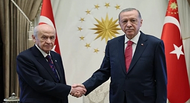 Külliyede Erdoğan-Bahçeli görüşmesi