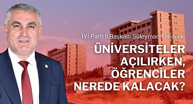 Başkan Tekerek: Üniversiteler açılırken, Öğrenciler Nerede Kalacak?