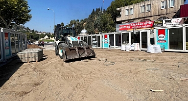 Büyükşehir'den Geçici Çarşılarda Çalışma