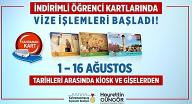 İndirimli Öğrenci Kartlarında Vize İşlemleri Başladı!