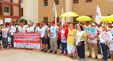 SABİM üyesi hekimler iş bıraktı