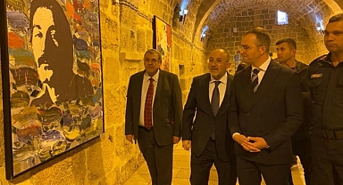 Afşin’de 1. Akdeniz Bienali Sergisi Açıldı