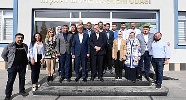 Başkan Güngör, İnşaat Mühendisleri Odasıyla Bir Araya Geldi