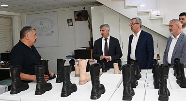Başkan Güngör ve Vali Ünlüer, Ayakkabıcılar Sitesi Esnafını Ziyaret Etti