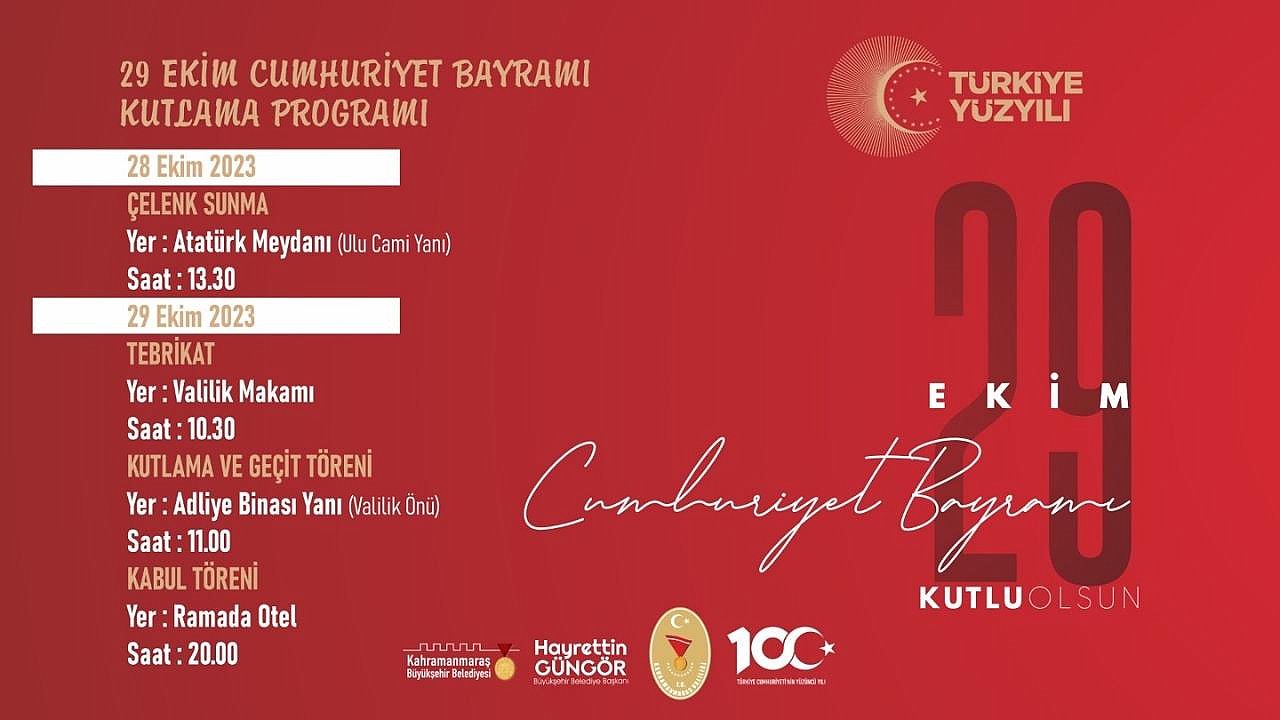 Cumhuriyet’in 100. Yılı Coşkuyla Kutlanacak