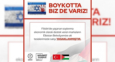 Elbistan Belediyesi’nden İsrail’e Boykot Kararı