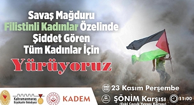 Kadına Şiddete Karşı Ses Olmak İçin Yürünecek!