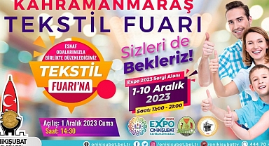 Kahramanmaraş Tekstil Fuarı, EXPO 2023’dekapılarını açıyor