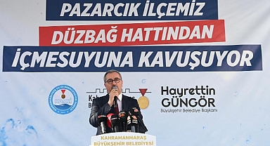 Pazarcık Düzbağ Hattından İçmesuyuna Kavuşuyor