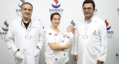 SANKO Üniversitesi Hastanesinde Bebeğe Kalp Ameliyatı Yapıldı