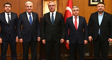 Başkan Güngör, Azerbaycan Diaspora Bakan Yardımcısı Hacıyev’i Misafir Etti