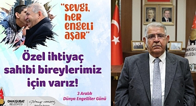 Başkan Mahçiçek’ten 3 Aralık Dünya Engelliler Günü mesajı