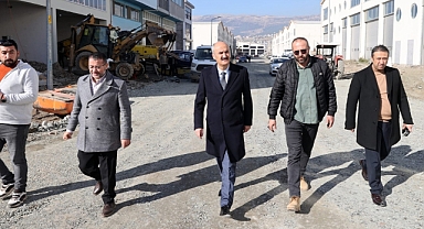 Başkan Okay, Yeni Sanayi Alanında Devam Eden Alt Yapı Çalışmalarını İnceledi