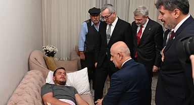 Kirişci ve Güngör’den Gazi Gürbak’a Geçmiş Olsun Ziyareti