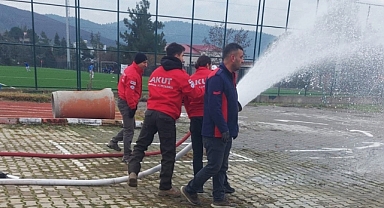 Kahramanmaraş İtfaiyesi’nden Eğitim ve Tatbikatlar