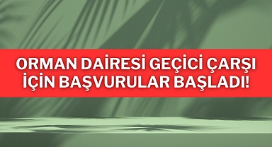 Orman Dairesi Geçici Çarşı için başvurular başladı!