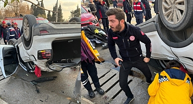 Tesadüfen yoldan geçen jandarma felaketi önledi