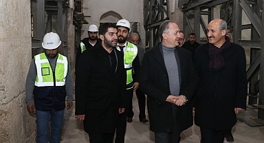 Başkan Okay, Bakan Yardımcısı Yazgı İle Tarihi Yapılarda İncelemelerde Bulundu