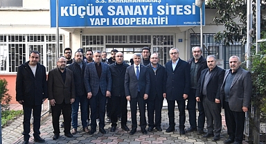 Güngör ve Vali Ünlüer, Küçük Sanayi Sitesi Esnafıyla Bir Araya Geldi