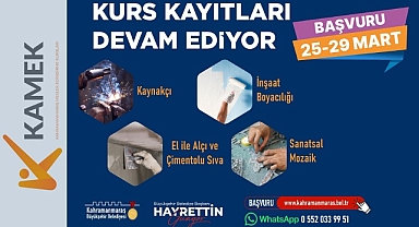 KAMEK Yeni Kursiyerlerini Bekliyor