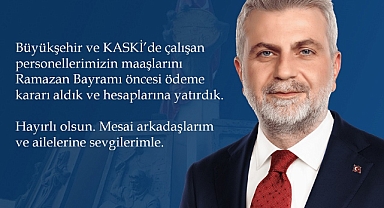 Başkan Görgel Talimat Verdi, Bayram Öncesi Maaş Ödemeleri Öne Çekildi