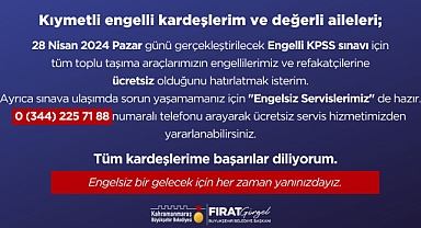 Büyükşehir’den EKPSS’ye Girecek Vatandaşlara Ulaşım Desteği