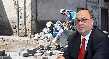 Dulkadiroğlu’ndan Turan Mahallesinde Parke Çalışması