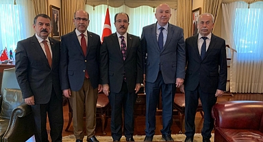 Rektör Yasım, Azerbaycan’da Bakü Büyükelçisi Doç. Dr. Cahit Bağcı’yı Ziyaret Etti