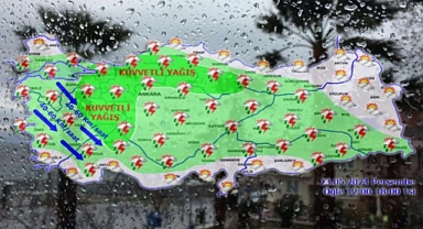 71 ile ’kuvvetli yağış’ uyarısı