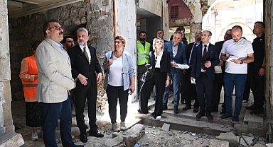 Başkan Görgel, Tarihi Yapıların Durumunu Değerlendirdi