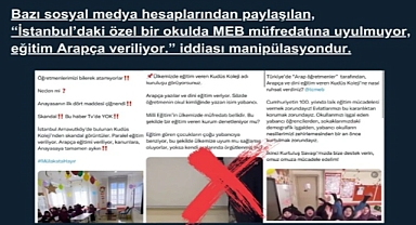 İletişim: Özel okulda müfredata uyulmuyor iddiaları manipülasyon
