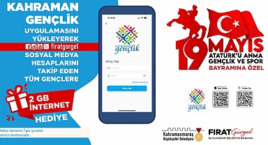 Kahramanmaraş Büyükşehir’den 19 Mayıs’ta Gençlere İnternet Hediyesi