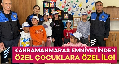 Kahramanmaraş Emniyetinden Özel Çocuklara Özel İlgi