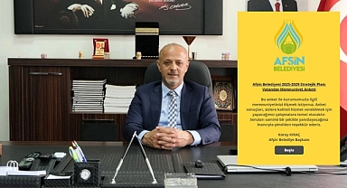 Afşin Belediyesi'nden Memnuniyet Anketi