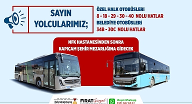 Büyükşehir, Bayramda Kapıçam’a Ücretsiz Toplu Taşıma Seferleri Düzenleyecek