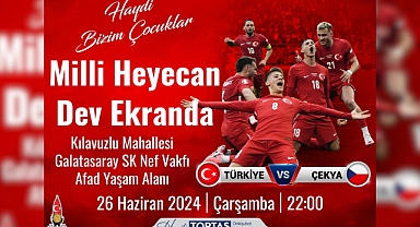 Depremzedeler Milli Maç Coşkusunu Dev Ekranda Yaşayacak