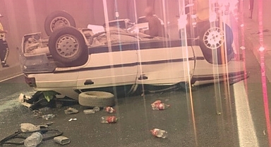 Kahramanmaraş Göksun Tünellerinde Otomobil Takla Attı: 2 Yaralı