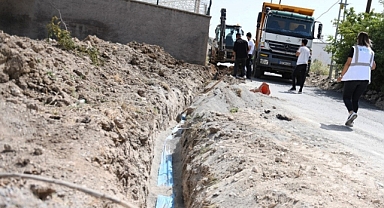 Ayaklıcaoluk’un Yeni İçmesuyu Hattının İmalatı Sürüyor