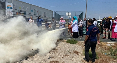 Büyükşehir İtfaiyesi’nden Vatandaşlara Eğitim ve Tatbikat Desteği