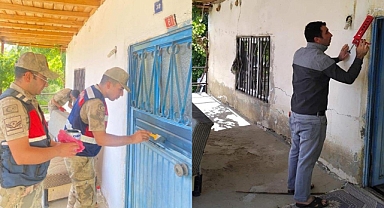 Kahramanmaraş’ta jandarma şehit ailesinin depremde zarar gören evinin tadilatını yaptı!