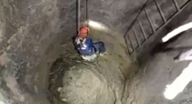 Kahramanmaraş’ta kuyuya düşen keçiyi itfaiye ekipleri kurtardı!