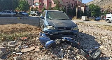 Kahramanmaraş’ta Otomobil ile Motosiklet Çarpıştı: 1 Yaralı