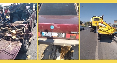 Kahramanmaraş'ta Otomobil ve Biçerdöver Çarpıştı: 2 Yaralı