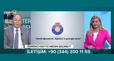 KSÜ Rektörü Prof. Dr. Alptekin Yasım, 24 TV’de Tercih Rehberi Programına Konuk Oldu
