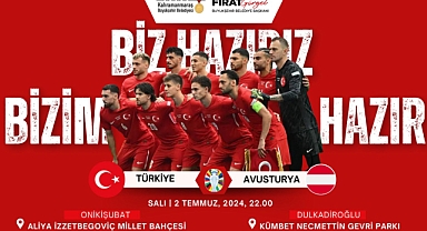 Milli Heyecan Onikişubat ve Dulkadiroğlu’nda Dev Ekranlardan İzlenecek